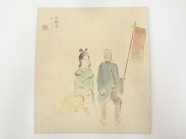 JAPANESE ART / HAND PAINTED SHIKISHI / DYEING FESTIVAL